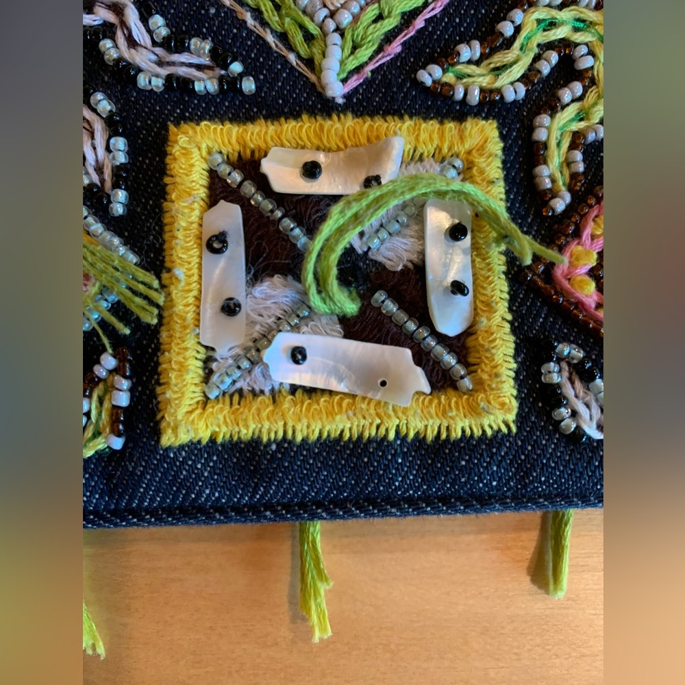 Fendi Denim Beaded Crossbody - Picture 6 of 13
